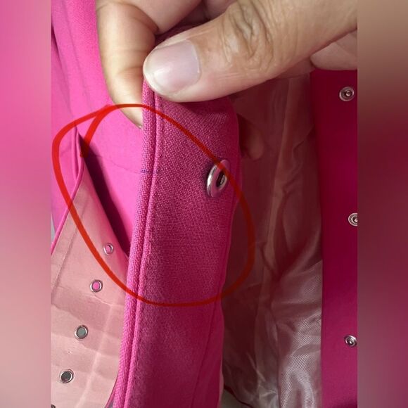 Zara Pink Blogger Favorite Barbiecore Belted Frock Coat Size Medium - Picture 14 of 16